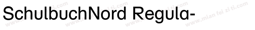 SchulbuchNord Regula字体转换